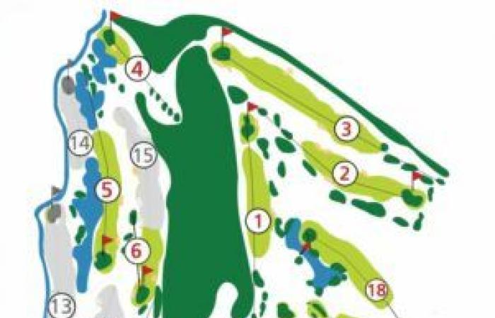 Ein französischer Golfplatz bietet eine Winterversion seines Golfplatzes an