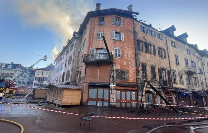 Brand in der Altstadt von Annecy: Ein neuer Sicherheitsbereich wurde eingerichtet