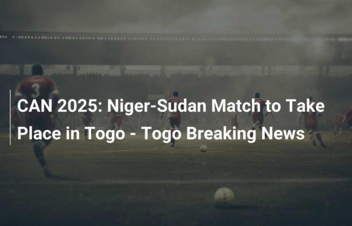 CAN 2025: Das Spiel Niger-Sudan findet in Togo statt – Last-Minute-Informationen in Togo