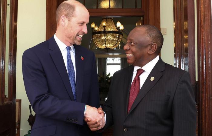 Südafrika: Prinz William trifft Präsident Ramaphosa