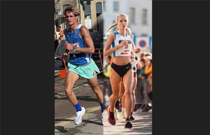 Bei der französischen 5-km-Meisterschaft ragen die Athleten aus Courir à Abbeville heraus