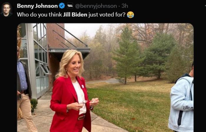 „Wen hat Jill Biden gewählt?“: Das „MAGA Red“-Wahltagsoutfit der First Lady versetzt die sozialen Medien in Aufruhr | Im Trend