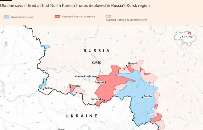 Die Ukraine hat nach eigenen Angaben nordkoreanische Truppen in Kursk angegriffen