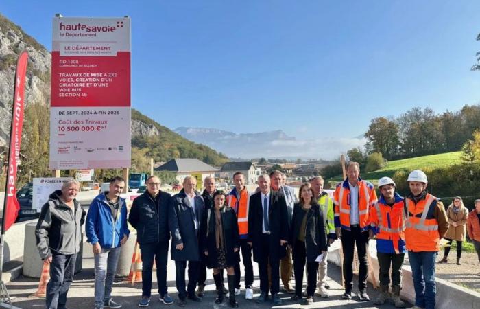 Haute-Savoie: Die Baustelle RD1508 geht weiter