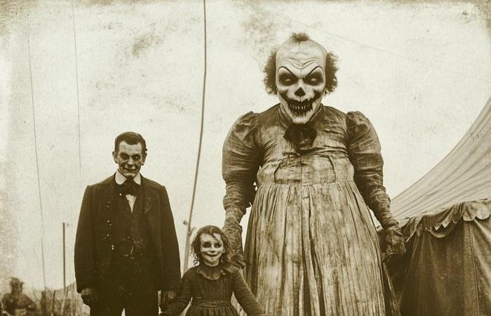 10 alte Fotos einer Horrormesse