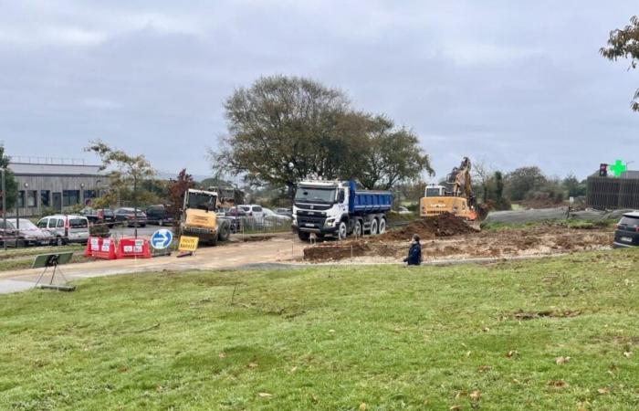 Neuer Kreisverkehr, Parkplätze … Die Arbeiten in Les Pieux sind in vollem Gange