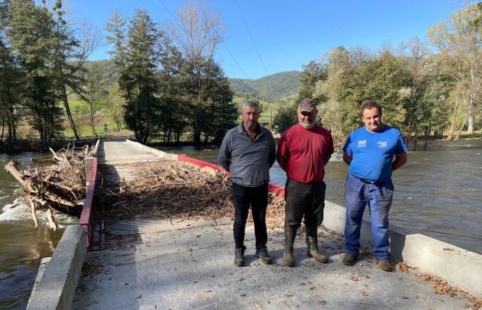 „Wir müssen einen Umweg von 20 km machen“: Die Nase voll von Nutzern dieser durch Überschwemmungen zerstörten Furt in der Haute-Loire