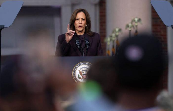 „Wir müssen das Ergebnis akzeptieren“, räumt Kamala Harris ein