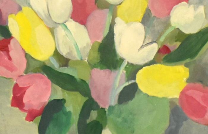 Zu entdecken im Gévaudan-Museum in Mende: „Tulpenstrauß“ von Marie Laurencin