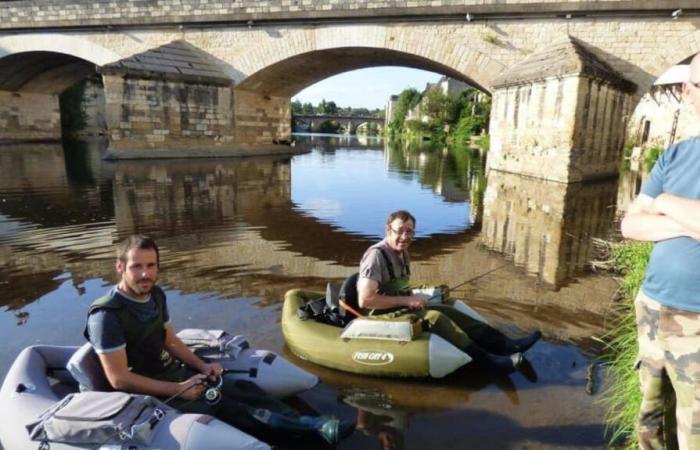 Finale des regionalen Float-Tube-Angelns in Éguzon