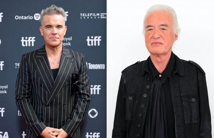 Berichten zufolge lässt Jimmy Page den Nachbarschaftsstreit mit Robbie Williams wieder aufleben