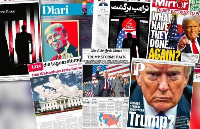 Donald Trumps Sieg auf der Titelseite der internationalen Presse