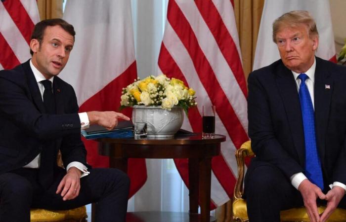 Donald Trump wurde zum Präsidenten gewählt, was er nach seiner Wiederwahl mit Emmanuel Macron am Telefon sagte