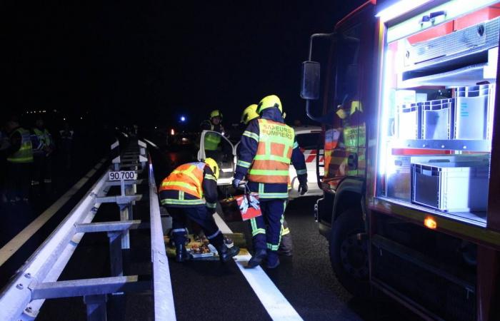 Auf dieser neuen Schnellstraße in der Haute-Loire fand eine große Sicherheitsübung statt