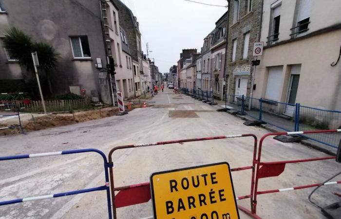 Eine Straße in Cherbourg befindet sich seit Anfang Juni im Bau und ist nun komplett gesperrt