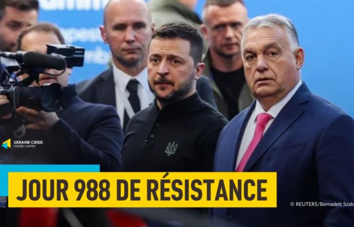 Tag 988 des Widerstands: Selenskyj besucht Ungarn zum ersten Mal seit Beginn des umfassenden Krieges und trifft Orbán