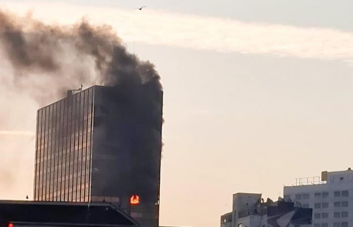 Casablanca: Beeindruckender Brand im Atlas Tower, Avenue des FAR