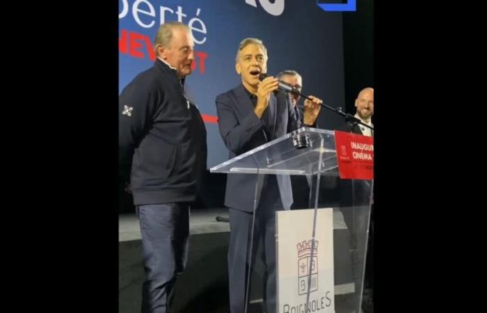 Var. George Clooney lädt sich zur Einweihung eines Kinos in Brignoles ein