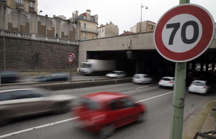 Auf diesem Abschnitt der A86 gilt ab diesem Freitag eine Geschwindigkeitsbeschränkung von 70 km/h