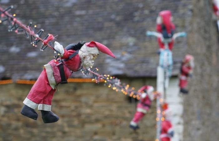 „Wenn meine 160 Weihnachtsmänner angezündet sind, verbrauche ich viel Strom“