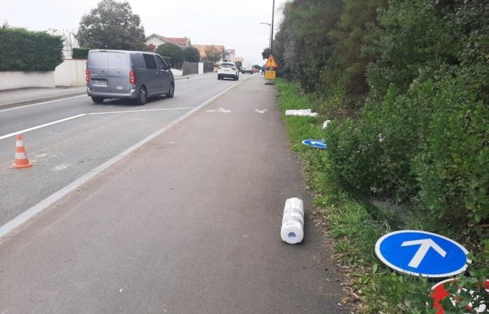 In dieser Küstenstadt gibt es Sicherheitsschikanen, sobald sie installiert und entfernt werden