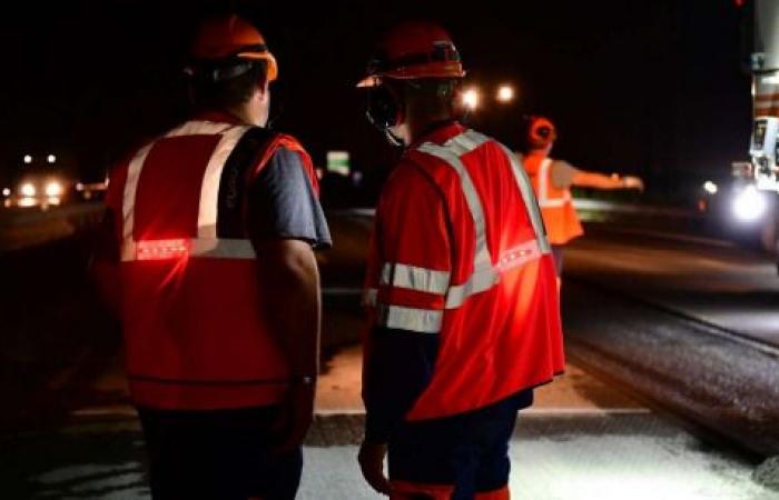 Nachtsperrung des Autobahnkreuzes Nîmes-Garons auf der A54