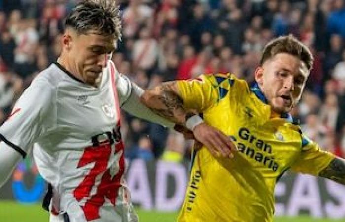 Harte Strafe für Íñigo Pérez, weil er James Rodríguez sitzen ließ: Rayo Vallecano verlor mit 1:3 gegen Las Palmas