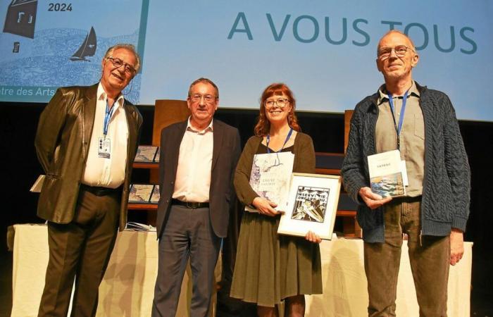 Vincent Delecroix und Marine Le Breton, Gewinner des Livre & Mer Festivals 2024 in Concarneau