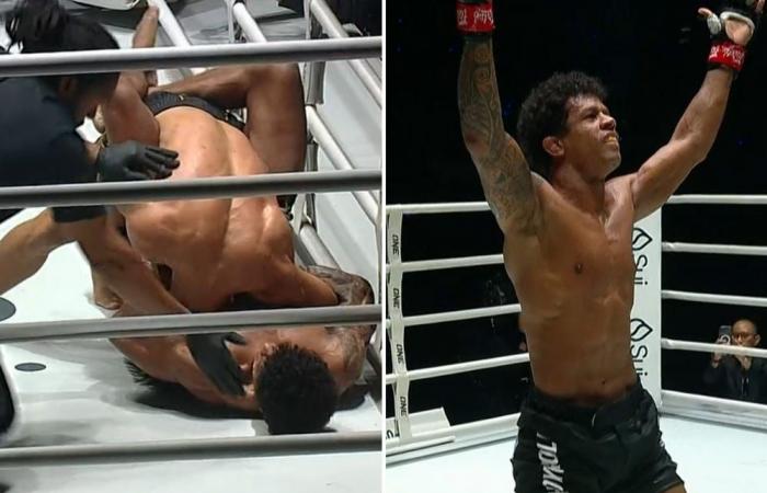 ONE 169-Video: Der frühere Champion Adriano Moraes schließt Danny Kingad für den Submission-Finish ab