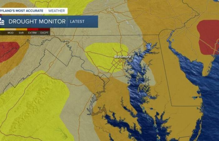 Verfolgung der Dürre in Maryland