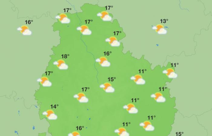 Wetter in Côte-d’Or – Ein langes Wochenende mit Nebel und sonnigen Abschnitten