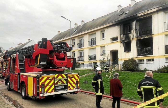 In Douarnenez sind zwei Menschen beim Brand eines HLM-Gebäudes ums Leben gekommen