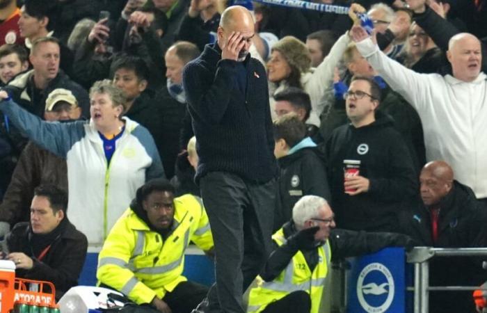 Manchester City verliert, Guardiola ist desillusioniert