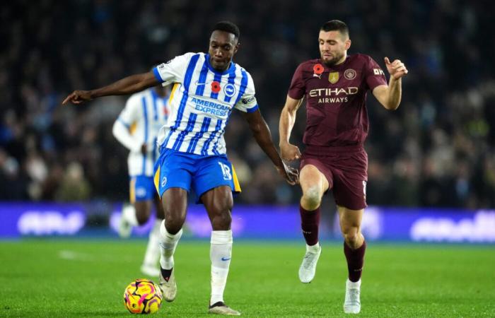 Brighton stürzt einen immer noch kranken Manchester City – Premier League – J11 – Brighton-Manchester City (2-1)