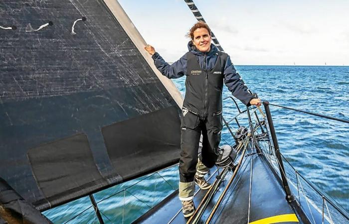 Clarisse Crémer am Start der Vendée Globe allen Widrigkeiten zum Trotz