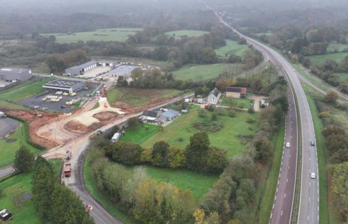 Wir wissen mehr über den imposanten Kreisverkehr, der derzeit entlang der RN13 im Cotentin gebaut wird