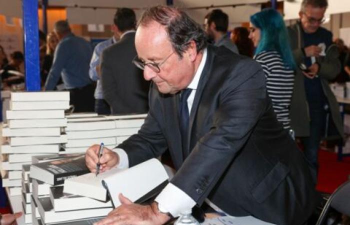 FOTOS – François Hollande und Valérie Trierweiler auf der Buchmesse in Brive: Die Ex-Freunde kamen ein paar Stände voneinander entfernt wieder zusammen