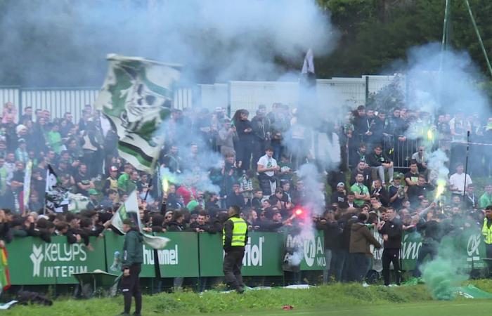 „Wir geben ihnen Kraft für morgen Abend“, letztes öffentliches Training der Grünen vor dem Spiel gegen Lyon