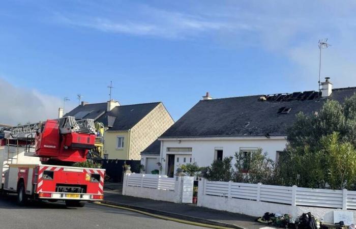 Ein Brand verwüstet ein Haus in Montoir-de-Bretagne: Zwei Menschen werden neu untergebracht