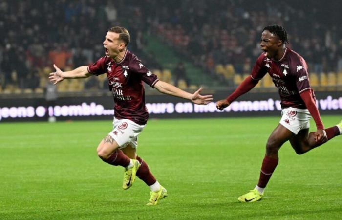 Metz gewinnt gegen Caen und kommt vom Podium auf einen Punkt zurück