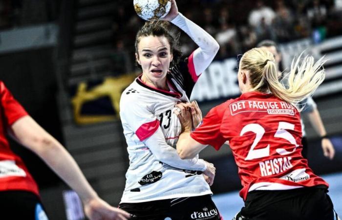 Brest Bretagne Handball liegt logischerweise zur Pause in Odense in Führung