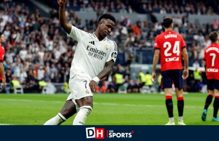 La Liga: Real Madrid erholt sich gegen Osasuna mit einem Hattrick von Vinicius… verliert aber Rodrygo, Militao und Vazquez