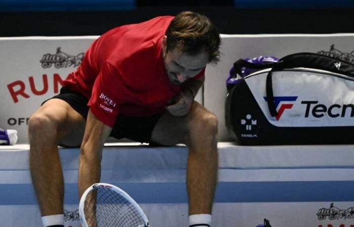 Daniil Medvedev wurde von Beginn an von Taylor Fritz geschlagen