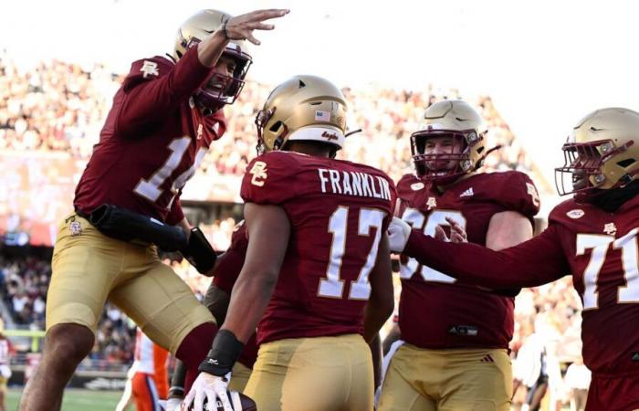 Das Alumni-Stadion ist wegen des Spiels des Boston College gegen Syracuse ausverkauft