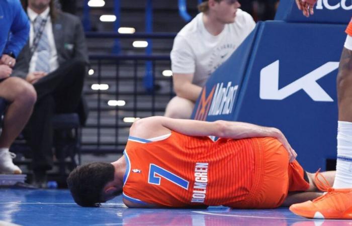 Chet Holmgren von Thunder scheidet wegen einer Hüftverletzung gegen die Warriors aus