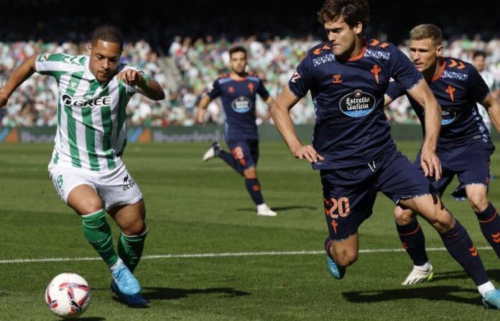 BETIS CELTA LEAGUE CHRONIK | Betis erholt sich von Celtas frühem Tor vor der Pause (1:1)