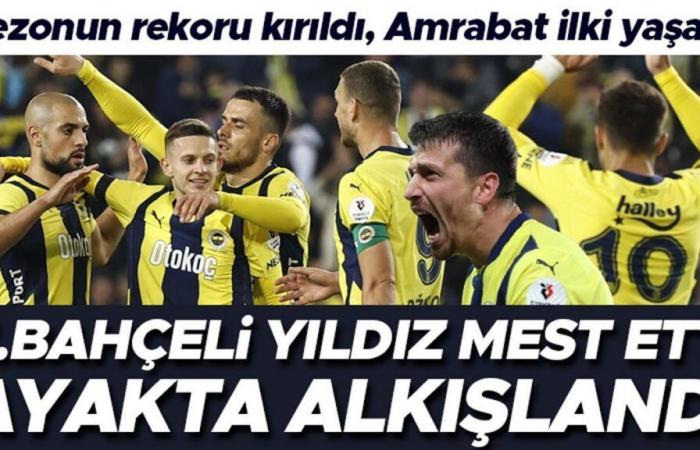 Der Fenerbahçe-Star war verzaubert, die Fans applaudierten! Der Saisonrekord wurde gebrochen, Amrabat erlebte eine Premiere