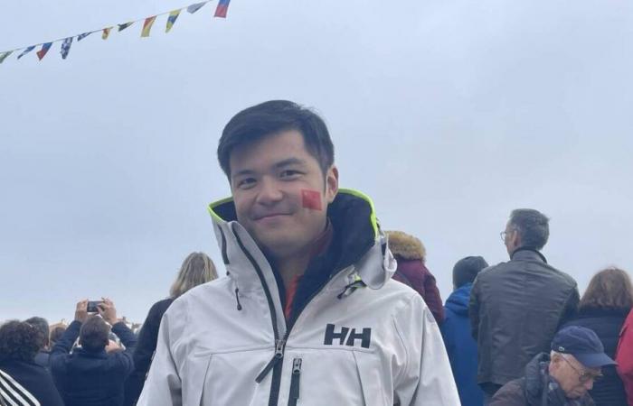 Vendée Globe. Unterstützer des chinesischen Skippers Jingkun Xu waren mit dabei