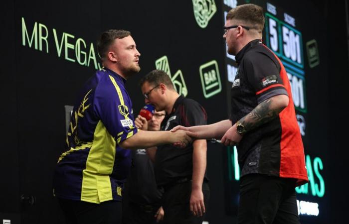 Aktueller Stand von Luke Littler nach zwei Gruppenspielen beim Grand Slam of Darts