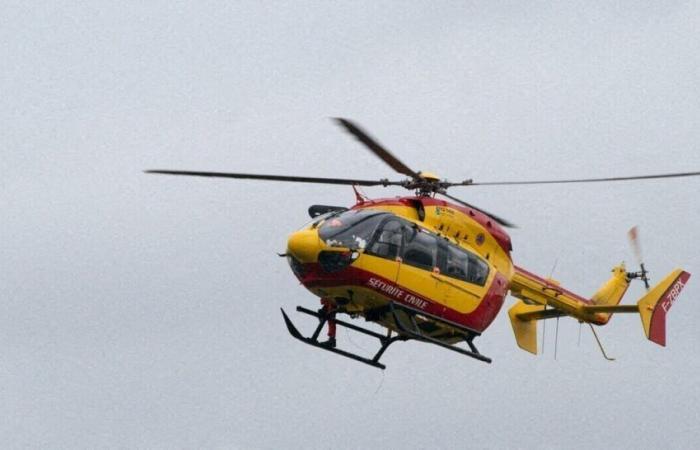 Eine schwer verletzte Person bei einem Verkehrsunfall in Lot-et-Garonne, das Opfer wurde per Flugzeug geflogen